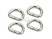 CRAFTMEMORE D-Ring Findings 5/8, 3/4 & 1 Inch Metal Non Welded D Rings for Belts Bags Lanyard Leathercraft Avail 4 Colors (1