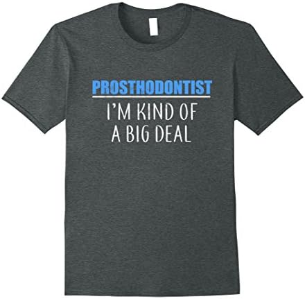 Mens Prosthodontist Kinda Big Deal Funny Prosthodontics Shirt  Medium Dark Heather