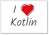 I Love Kotlin, fridge magnet