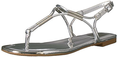 Dolce Vita Women's Marly Flat Sandal, Chrome, 7 UK/7 M US