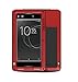 SONY Xperia XA1 Case , Bpowe Armor Tank Aluminum Metal Gorilla GlassGorilla Glass Shockproof Military Heavy Duty sturdy Protector Cover Hard Case for SONY Xperia XA1 (Red)