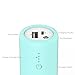 HAME Mini 5000mAh Lipstick-Sized Portable Power Bank For Cell Phone Compact External battery (Green)