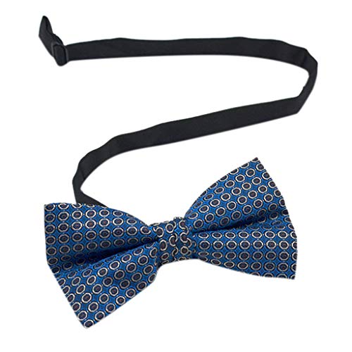 NRUTUP Adjustable Fashion Men Formal Wedding Bowtie Novelty Tuxedo Necktie Bow Tie Hot Sales(Navy,Free Size)