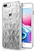 Ringke Air Prism Compatible with iPhone 7 Plus, iPhone 8 Plus Phone Case 3D Contemporary Design Slim Geometric Stylish Pattern Flexible Protective TPU Drop Resistant Cover - Clear