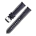 Ritche Leather Strap Replacement Watch Bands Straps 22mm-Black