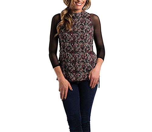 George Gouge Sexy Mesh sets Women Both Side Wear Sheer V-Neck Long Sleeve Seamless Arm Shaper Crop Top Shirt Blouses