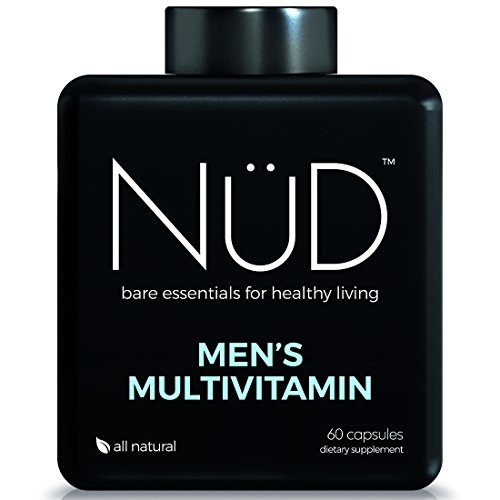 Daily Multivitamin for Men by NuD - Best for Fitness, Muscle Growth, Energy and Whole Body Health - 100% All Natural Supplements with Vitamins A, B, C, D, K & Other Minerals - Made in USA