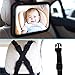 Baby & Mom Rear View Baby Car Seat Mirror - Wide Convex Shatterproof Glass - Fully Assembled Back-Up Car Safety Mirror - Baby Back Seat