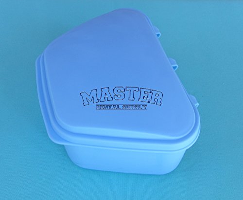 SET OF 12 (BULK) Denture Storage Plastic Box Fit FULL Denture ASSORTED Color (Pink, Babay Blue, White and Aqua) 4 Colors 3 pcs per Color - Thumbnail 4