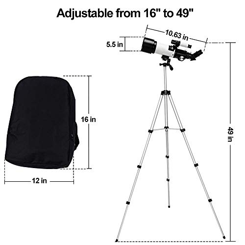 ToyerBee Telescope for Kids& Adult& Beginners70mm Aperture 400mm