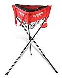 PowerNet Baseball Softball Zippered Removable Ball Caddy for Batting Practice (Red)