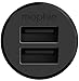 mophie Dual USB Car Charger for iPhone and Androind Smartphones (2.4A) - Black