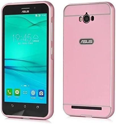 ASUS ZenFone Max Phone Case, TYDEUS Luxury Metal Frame + PC Back Case Bumper Cover Protective for ASUS ZenFone Max ZC550KL Smartphone (Pink)