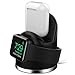 OLEBR Apple Watch Stand Apple Watch Charging Stand iWatch Charging Docks for Apple Watch Series 3/2/1/Airpods and iPhone X/8/8Plus/7/7 Plus/6S/6S Plus/-BLACK