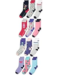 Pack de 12 pares de calcetines para niños de Zebra manchado