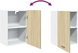 vidaXL Wall Mounted Kitchen Cabinet - Sonoma Oak - 39.5x31x60 cm view 8