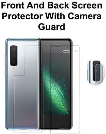 Gear Guard PET Anti Clear Matte Finish Front and Back Screen Protector With Camera Guard For Samsung Galaxy Fold 5G (Front,Back and Camera)