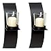 Tytroy Modern Art Candle Holder Wall Sconce Lightweight Home Decor Plaque Set of Two