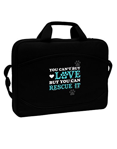 TooLoud Can't Buy Love Rescue It 15" Dark Laptop / Tablet Case Bag