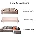 lovehouse Plush Sofa Slipcover,1-Piece Vintage Lace Suede Couch Cover Anti-Slip Furniture Protector for 1 2 3 4 Cushions Sofas-Grey 200x380cm(79x150inch)