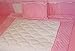 BabyFad Minky Pink 10-piece Girls' Baby Crib Bedding Set with Musical Mobile
