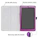 MediaPad T3 7.0 Case,Mama Mouth PU Leather Folio 2-Folding Stand Cover with Stylus Holder for Huawei MediaPad T3 7.0 Inch Tablet,Purple