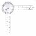 Set of 6 Piece Spinal Finger Goniometer Protractor Ruler 360 Degree 12 inch 8 inch 6 inch (A2Z)