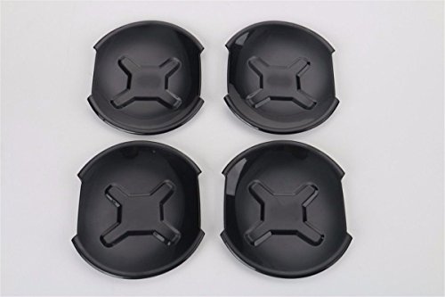 FMtoppeak Black 4 Pcs ABS Chrome Door Handle Bowl Trim Cover For 2014 UP Jeep Renegade - Thumbnail 4