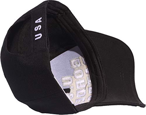 Enimay Law Enforcement Hook Loop Closure Hat's (Single, Border Patrol Black White) - Thumbnail 3