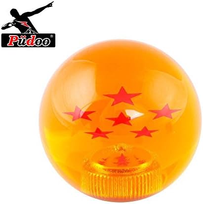 YESER Dragon Ball Z Crystal Gear Shift Knob Car Manual Stick Lever With 1 Adapters Fits Most Cars (6 Stars)