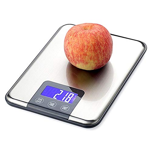 Digital Kitchen Scale Multifunction Food Scale, Miya 15G/1g Touch Button Electronic Scale Ultra Slim with LCD Display 33lb/15kg Precision Baking & Cooking Scale Stainless Steel Cooking Measure Tools