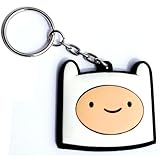Adventure Time Finn Head 3-d Rubber Keychain