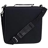288 Capacity CD/DVD Carrying Case - Black - with New and Improved Inserts, Double The Thickness and All tabs Pulled