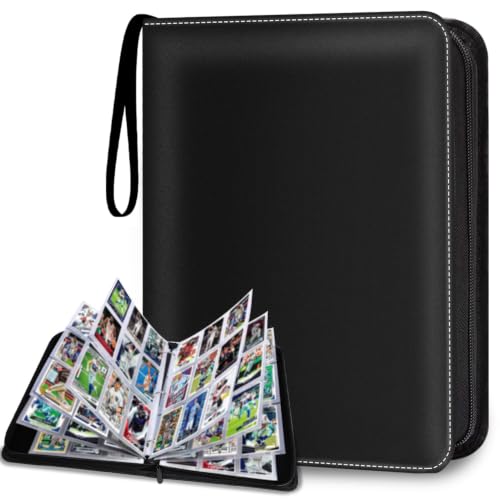 GODREAM Fichario para 900 Cartas, Album para Cartas com Ziper, Binder Cards com 9 Pocket e 50 Folhas Frente e Verso, Pasta para Cartas TGC, MTG, Presente Criativo para Menino e Menina