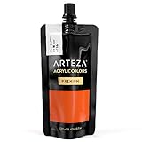 ARTEZA Acrylic Paint Orange Red Color