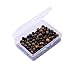 Natural Stone Beads 100pcs 8mm Tiger Eye Round Genuine Real Stone Beading Loose Gemstone Hole Size 1mm DIY Smooth Beads for Bracelet Necklace Earrings Jewelry Making (Tiger Eye, 8mm)