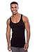 Men's Ribbed Tank Top - 3 Pack Undershirt In Bamboo Viscose by Texere (Black, Large) Christmas Gift For Husband Dad Son MB6304-BLK-L