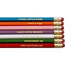 Parks and Recreation TV Show Gift Engraved Pencil Set Gold Foil Pencil Set Engraved Pencils Funny Pencils Gift for College Student Gift