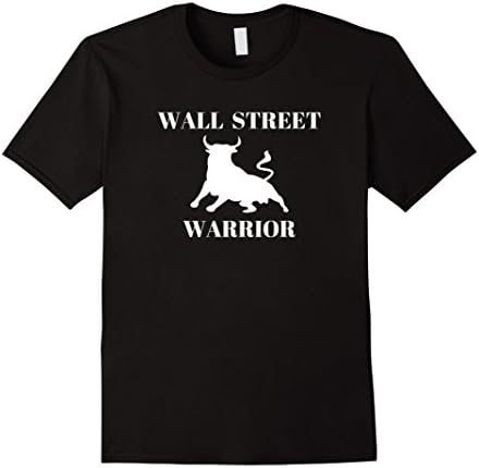 Mens "Wall Street Warrior" Stock Market Finance New York T-Shirt 2XL Black