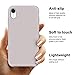 Anuck Case for iPhone XR Case 6.1 inch, Anti-Slip Liquid Silicone Gel Rubber Bumper Case with Soft Microfiber Lining Cushion Slim Hard Shell Shockproof Protective Case Cover - Lavender Gray