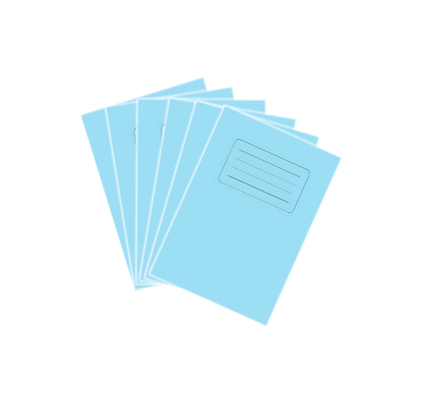 Vsorce4u 6pcs x 48 Pages Exercise Books - 15cm x 21cm White Lined Pages Writing Books Notebooks Homework Practice Books