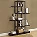 Monarch Specialties , Bookcase Open Concept, Display Etagere, Cappuccino, 71