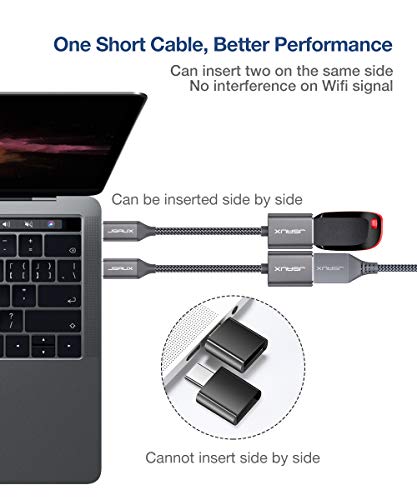 1 Adapter+JSAUX+Aluminum+Compatible+Macbook