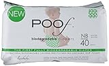 poof PF3300109 Biodegradable Antibacterial Disposable Diapers, 40 Count