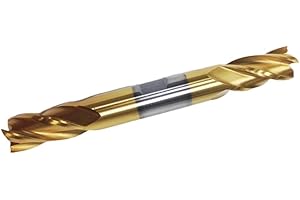 HHIP 5829-0375 3/8 x 3/8" 4 Flute TiN Double End Center Cut End Mill
