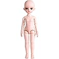 UCanaan Customized 1/6 BJD Doll, 19 Joints Nude SD Girl Doll 12 Inch Ball Jointed Dolls Female Body + Basic Makeup for DIY Dolls Best Gitfs for Girls Christmas Birthday