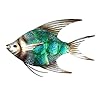 JOYBee 12.5inch Coastal Ocean Sea Metal Fish Wall Art Decor -Christmas Decorations-Perfect for Coastal,Nautical,Beach,or… 41eH3v6JU5L
