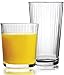 Circleware Huge Set of 16, 8-15.7 oz & 8-12.5 oz, Highball Tumbler Drinking Glasses and Whiskey Cups, Home & Kitchen Party Glassware for Water, Beer, Juice, Ice Tea, Bar Beverages, 8 8, Spectrum
