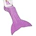 Softan Mermaid Tail Blanket for Adult, Girls Ladies Mermaid Tail Blanket, Flannel Fleece Adult Mermaid Blanket with Plain Fish Scale Design, Purple Mermaid Gifts for Women - 25