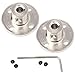 Magic&Shell 2-Pack 4mm Flange Shaft Coupling High Hardness Metal Axis Bearing Fittings DIY Model Accessory Rigid Flange Guide Shaft Coupler Motor Connector